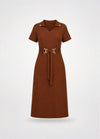 Vestido Mel em Viscose e Linho